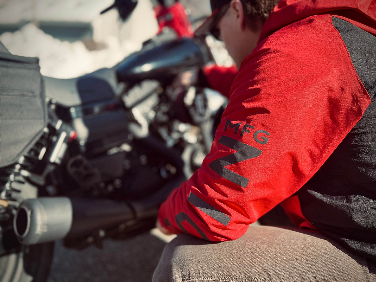 Odin AT3 Anorak Jacket - Red & Black