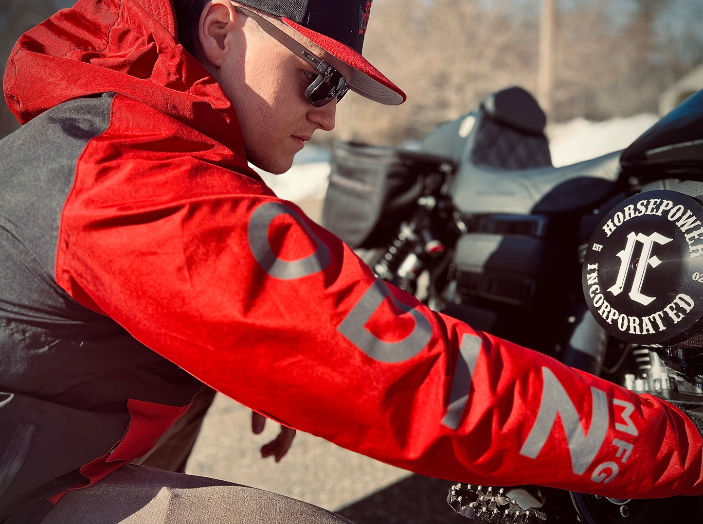 Odin AT3 Anorak Jacket - Red & Black